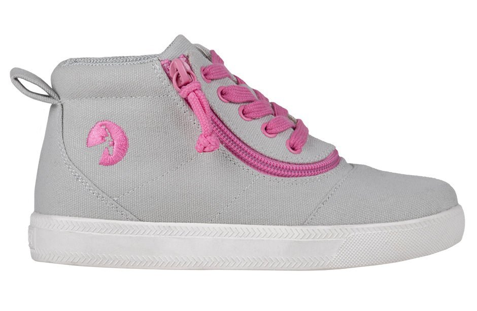 Women's Grey/Pink BILLY D|R Short Wrap High Tops - BILLY Footwear® Canada