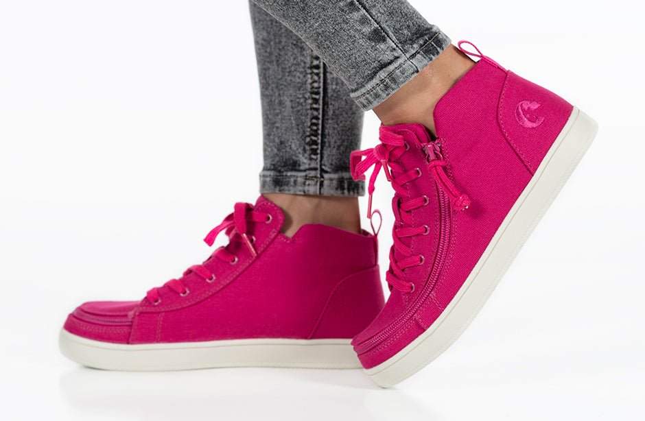 Women's Orchid Flower BILLY Sneaker Lace Mid Tops - BILLY Footwear® Canada