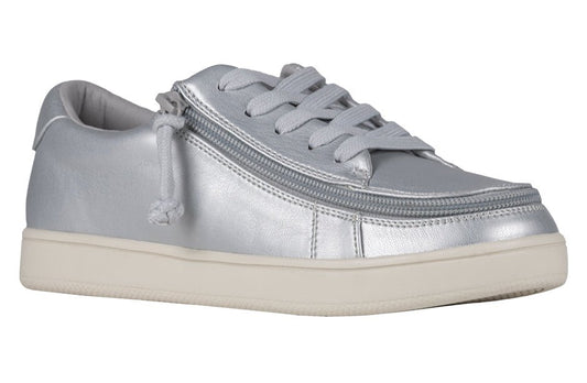 Women's Silver Grey Metallic BILLY Sneaker Low Tops - BILLY Footwear® Canada